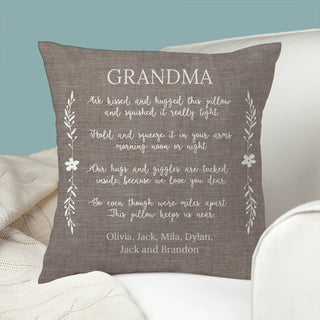 Hugs and Giggles Personalized Throw Pillow