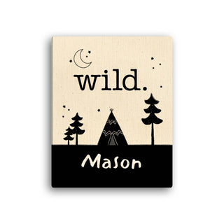 Wild Kids 8x10 Personalized Canvas