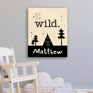 Wild Kids 11x14 Personalized Canvas