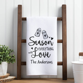 Season with Love Waffle Tea Towel