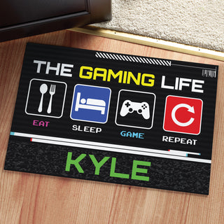 Gamer Life Personalized Doormat