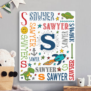 Personalized My Name Primary16x20 Canvas