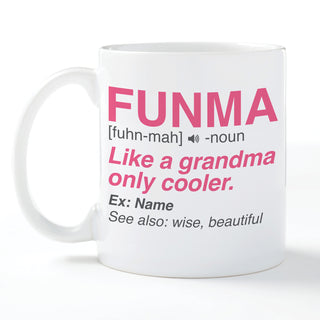Funma Personalized White Coffee Mug - 11 oz.