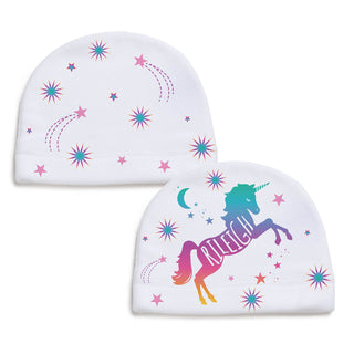 Unicorn Girls Personalized Beanie