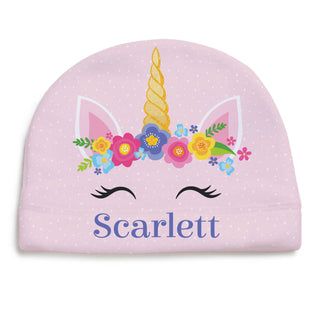 Unicorn Horn Personalized Fleece Beanie