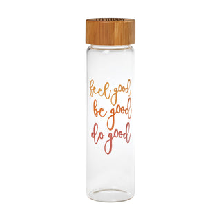 Feel Good Personalized Glass Water Bottle