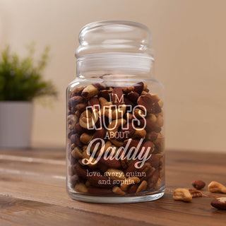Nuts About You Personalized Treat Jar