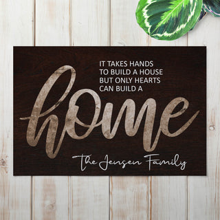 Personalized Home Doormat - 18x27 Inch, 1/8" Thin