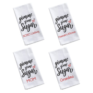 Gimme Some Sugar Personalized Tea Towel