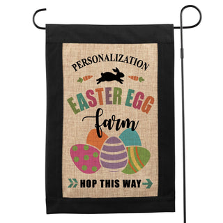 Easter Egg Farm Personalized Garden Flag