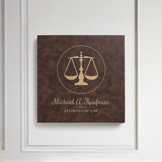 Legal Occupation Personalized 14x14 Leather Canvas