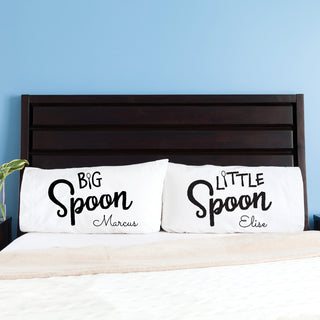 Big and Little Spoons Personalized Pillowcase Set