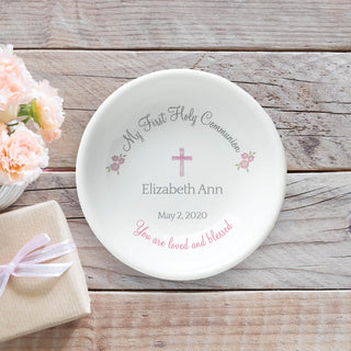 First Holy Communion Personalized Trinket Dish