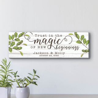 Trust In The Magic Personalized 6x18 Canvas