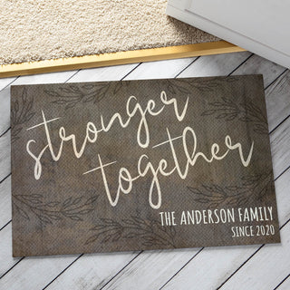 Stronger Together Doormat - 18x27 Inch, 1/8" Thin
