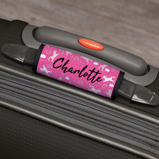 Unicorn Pattern Personalized Luggage Handle Wrap