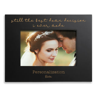 Best Decision Personalized Black Picture Frame