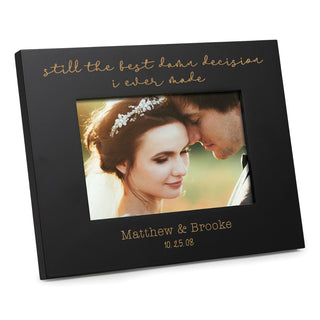 Best Decision Personalized Black Picture Frame