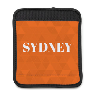 Orange Personalized Luggage Handle Wrap