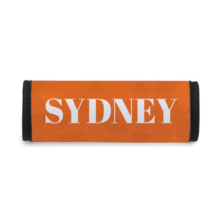 Orange Personalized Luggage Handle Wrap