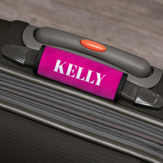 Pink Personalized Luggage Handle Wrap