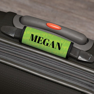Green Personalized Luggage Handle Wrap