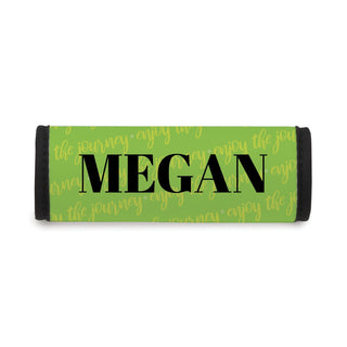 Green Personalized Luggage Handle Wrap