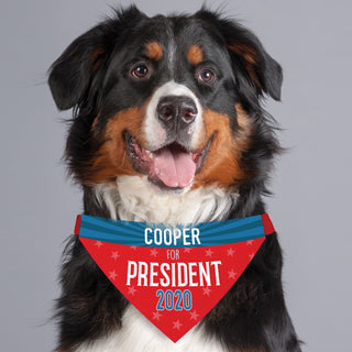 Dog for President Personalized Pet Bandana