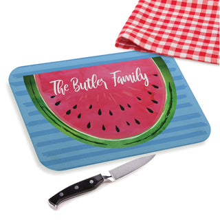 Watermelon Personalized Glass Cutting Board