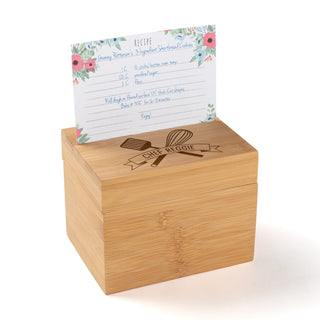 From the Kitchen of Personalized Wood Recipe Box