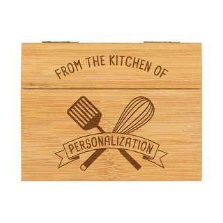 From the Kitchen of Personalized Wood Recipe Box