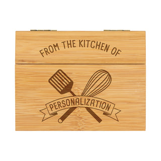 From the Kitchen of Personalized Wood Recipe Box