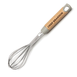 Metal Whisk with Personalized Wood Handle