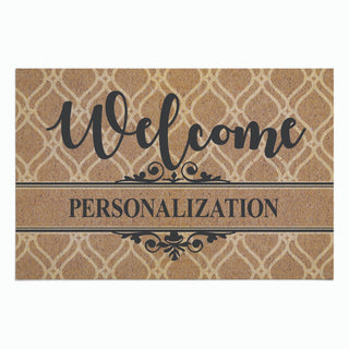 Personalized Welcome Doormat - 18x27 Inch, 1/4" Thick