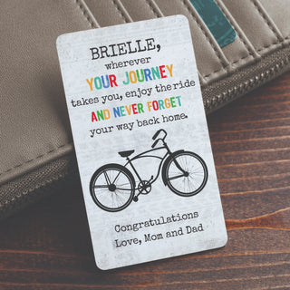 Graduation Journey Personalized Wallet Card