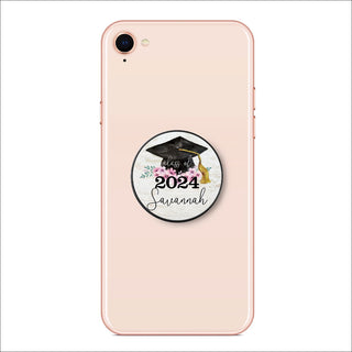 Floral "Class of" Personalized Phone Grip