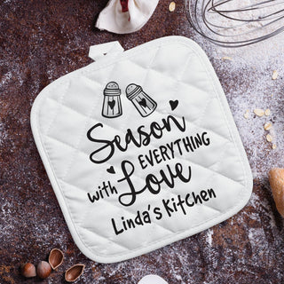 Season Everything with Love Personalized Pot Holder