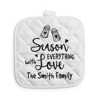 Season Everything with Love Personalized Pot Holder