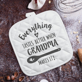 Everything Tastes Better Personalized Pot Holder