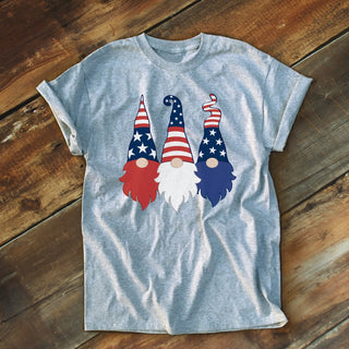 Red, White, and Blue Gnomies Unisex Adult T-Shirt