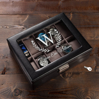 Wreath and Initial Personalized Watch Case