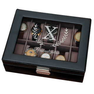 Wreath and Initial Personalized Watch Case
