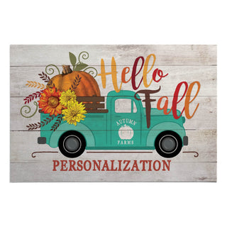 Hello Fall Personalized Doormat - 18x27 Inch, 1/4" Thick