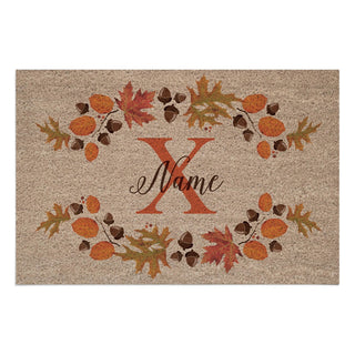 Personalized Autumn Doormat - 18x27 Inch, 1/4" Thick