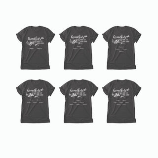 Grandkids Make Life More Grand Personalized Charcoal T-Shirt