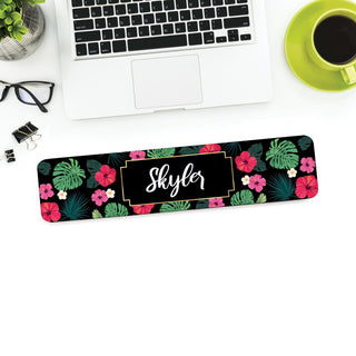 Tropical Flowers Personalized Wrist Rest