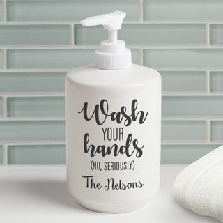 Wash Your Hands Personalized Soap Dispenser