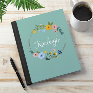 Floral Wreath Personalized Journal