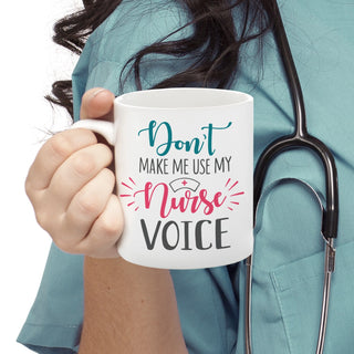 Nurse Voice Personalized White Coffee Mug - 11 oz.