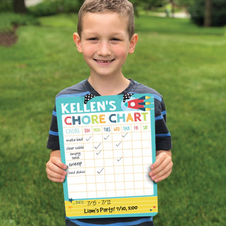 Rocket Chore Chart Personalized Dry Erase Board